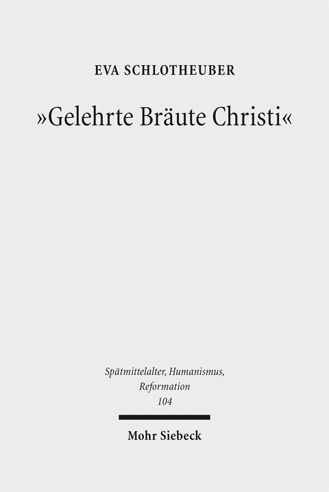 "Gelehrte Bräute Christi" - Eva Schlotheuber
