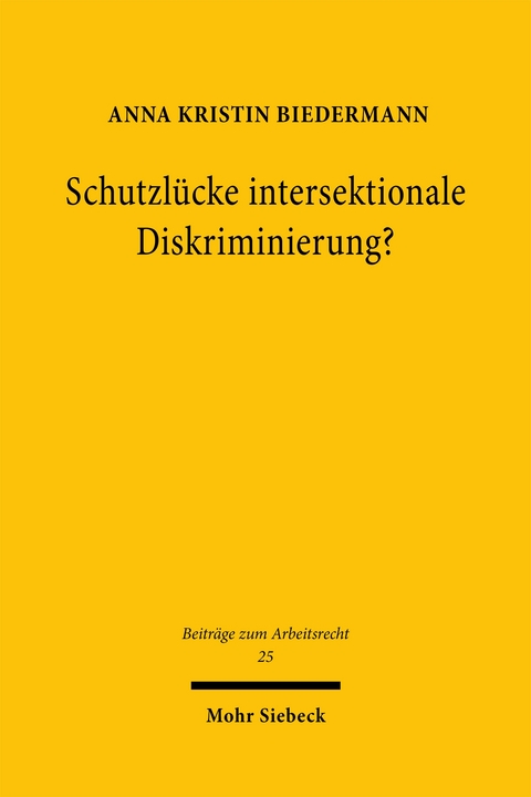 Schutzl&uuml;cke intersektionale Diskriminierung? - Anna Kristin Biedermann