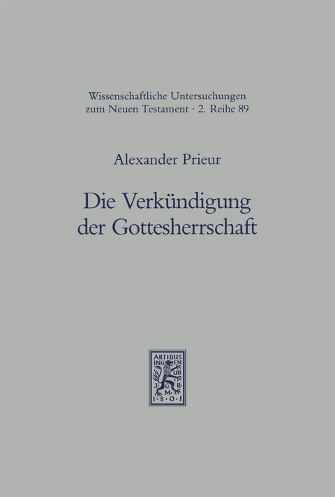 Die Verkündigung der Gottesherrschaft - Alexander Prieur
