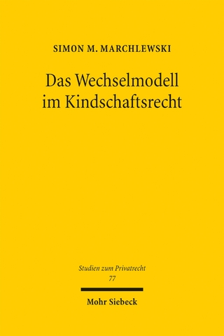 Das Wechselmodell im Kindschaftsrecht