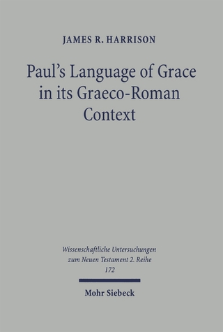 Paul's Language of Grace in its Graeco-Roman Context