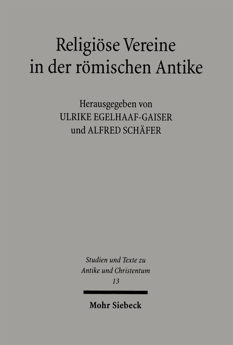 Religiöse Vereine in der römischen Antike - 