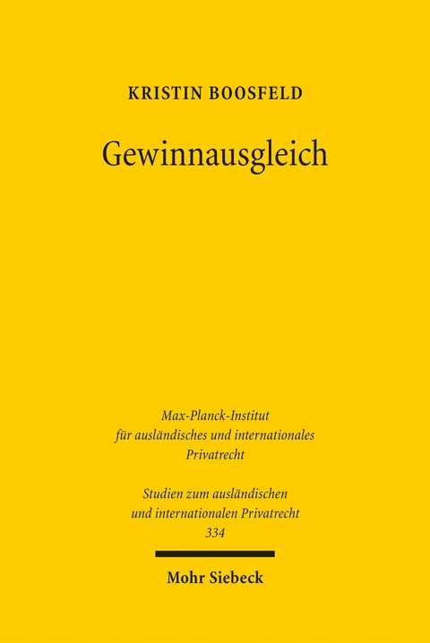 Gewinnausgleich - Kristin Boosfeld