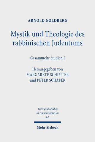 Mystik und Theologie des rabbinischen Judentums