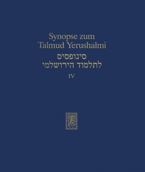 Synopse zum Talmud Yerushalmi - 
