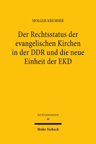 Der Rechtsstatus der evangelischen Kirchen in der DDR und die neue Einheit der EKD