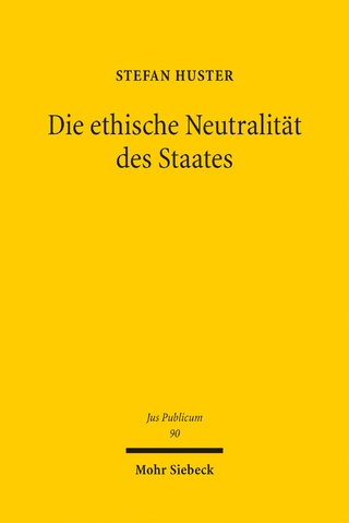 Die ethische Neutralität des Staates