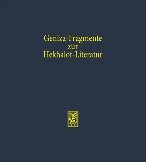 Geniza-Fragmente zur Hekhalot-Literatur - 