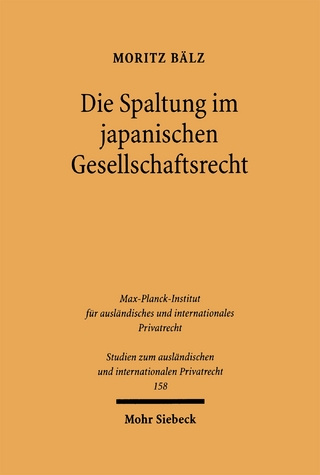Die Spaltung im japanischen Gesellschaftsrecht