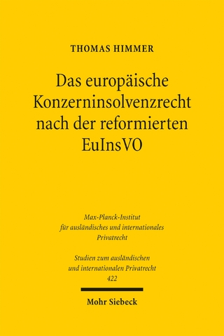 Das europäische Konzerninsolvenzrecht nach der reformierten EuInsVO