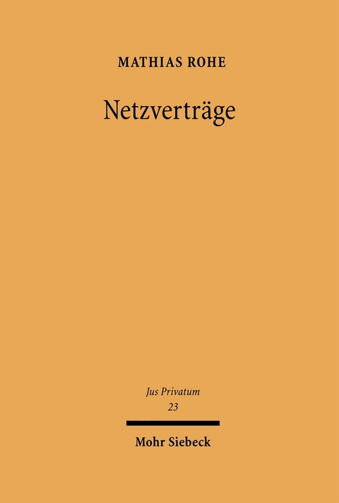 Netzverträge - Mathias Rohe