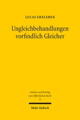 Ungleichbehandlungen vorfindlich Gleicher - Lucas Erxleben
