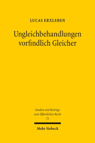 Ungleichbehandlungen vorfindlich Gleicher