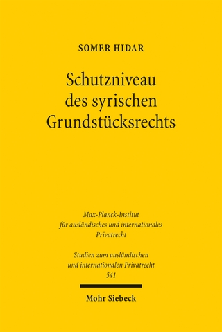 Schutzniveau des syrischen Grundstücksrechts