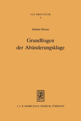Grundfragen der Abänderungsklage