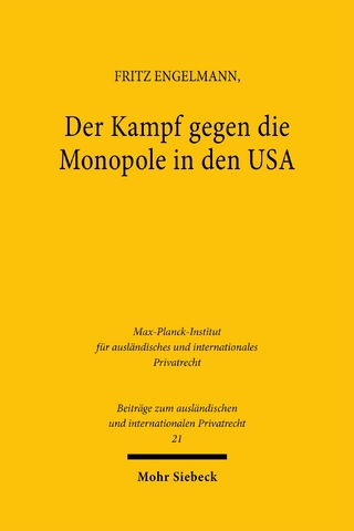 Der Kampf gegen die Monopole in den USA
