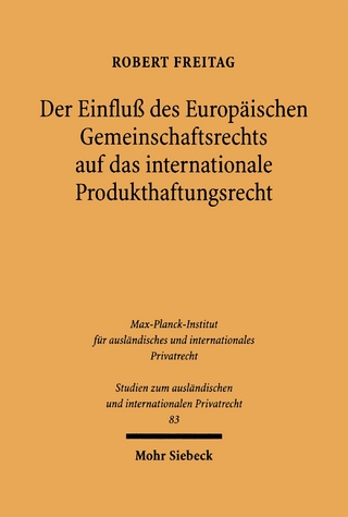 Der Einfluß des Europäischen Gemeinschaftsrechts auf das internationale Produkthaftungsrecht