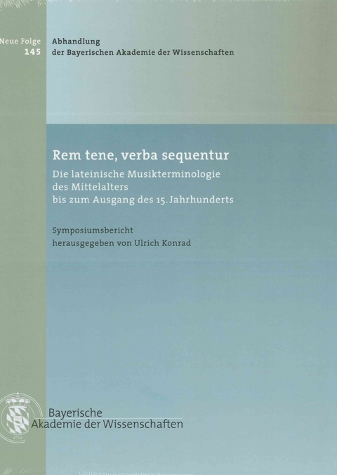Rem Tene, Verba Sequentur - Ulrich Konrad