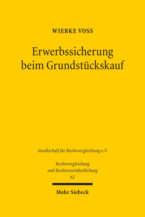 Erwerbssicherung beim Grundstückskauf - Wiebke Voß