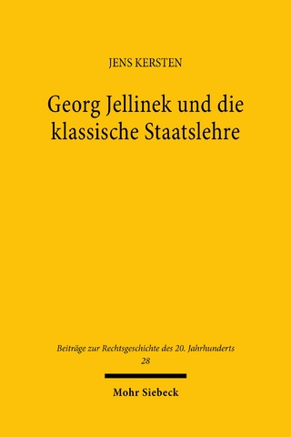Georg Jellinek und die klassische Staatslehre