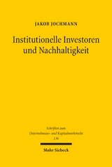Institutionelle Investoren und Nachhaltigkeit - Jakob Jochmann