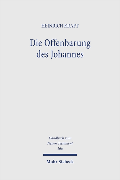Die Offenbarung des Johannes - Heinrich Kraft