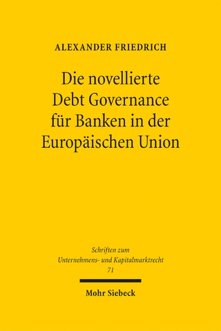 Die novellierte Debt Governance für Banken in der Europäischen Union
