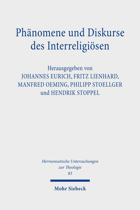 Phänomene und Diskurse des Interreligiösen - 