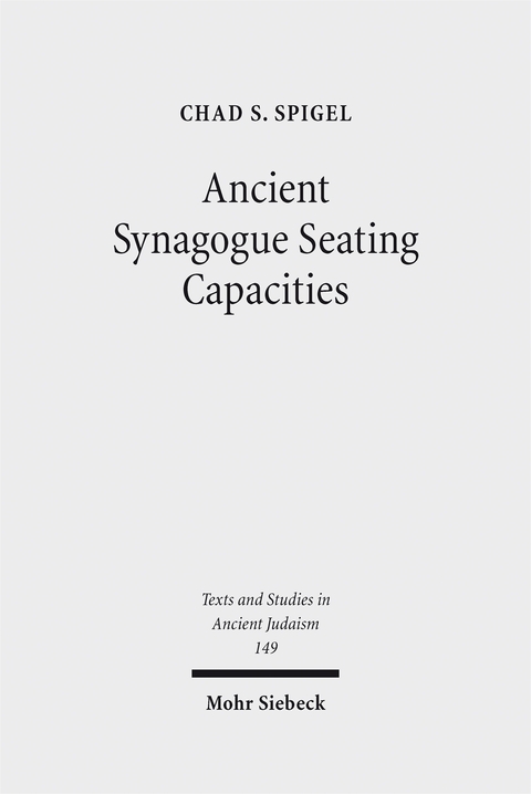 Ancient Synagogue Seating Capacities - Chad S. Spigel