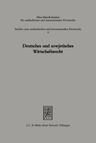 Deutsches und sowjetisches Wirtschaftsrecht