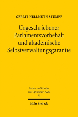 Ungeschriebener Parlamentsvorbehalt und akademische Selbstverwaltungsgarantie
