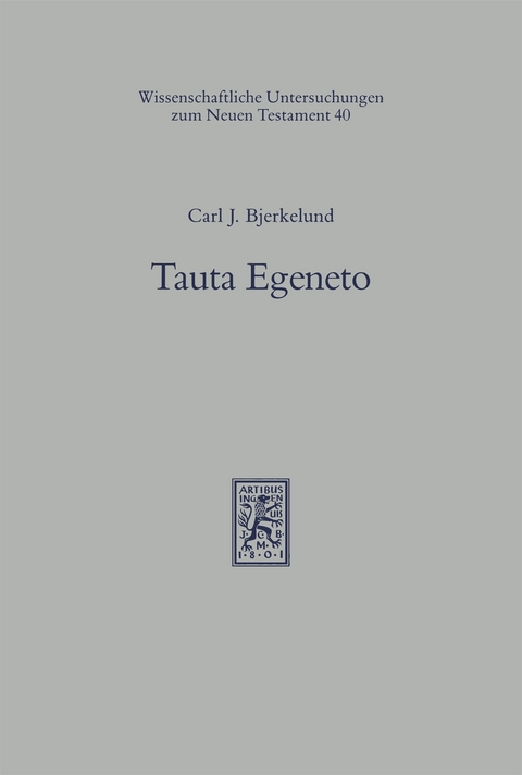 Tauta Egeneto - Carl J. Bjerkelund