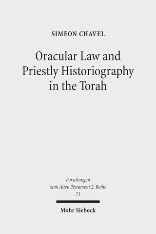 Oracular Law and Priestly Historiography in the Torah