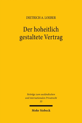 Der hoheitlich gestaltete Vertrag