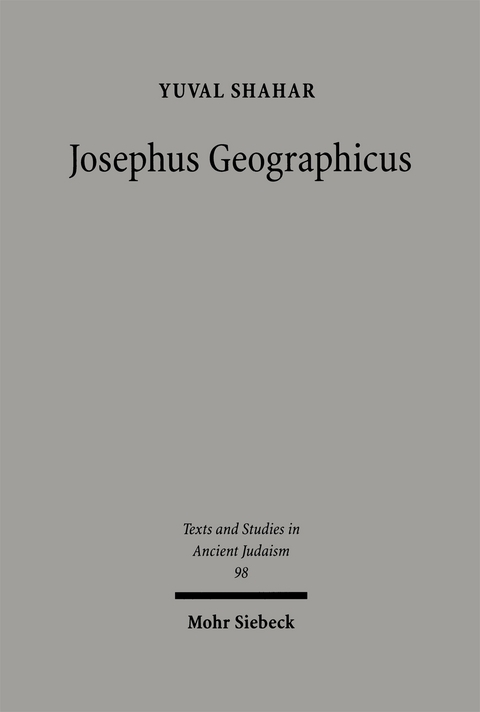 Josephus Geographicus - Yuval Shahar