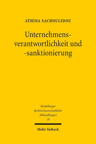 Unternehmensverantwortlichkeit und -sanktionierung