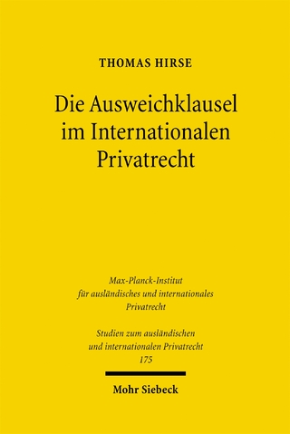 Die Ausweichklausel im Internationalen Privatrecht