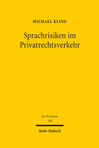 Sprachrisiken im Privatrechtsverkehr