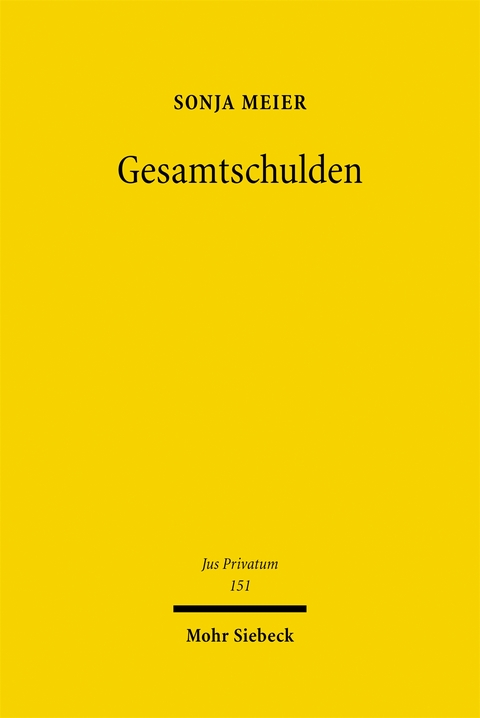 Gesamtschulden - Sonja Meier