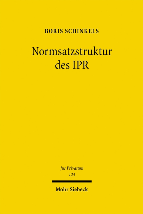 Normsatzstruktur des IPR - Boris Schinkels
