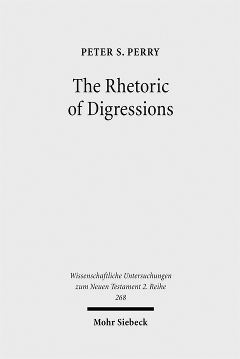 The Rhetoric of Digressions - Peter S. Perry
