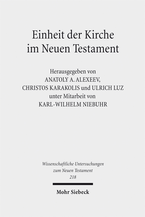 Einheit der Kirche im Neuen Testament - 