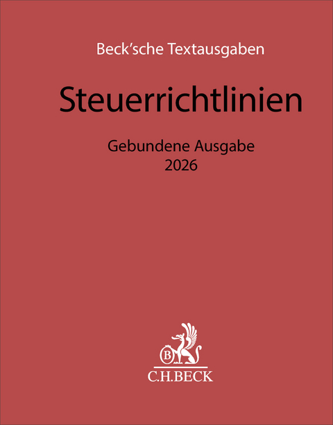 Steuerrichtlinien Gebundene Ausgabe 2026