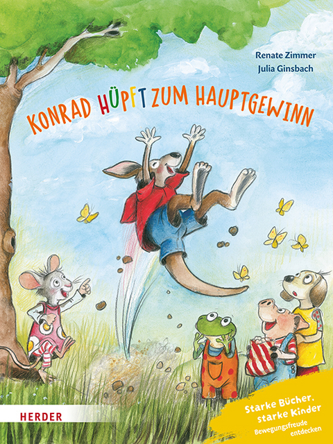 Konrad K&auml;nguru und Rita Rennmaus. Konrad h&uuml;pft zum Hauptgewinn - Renate Zimmer
