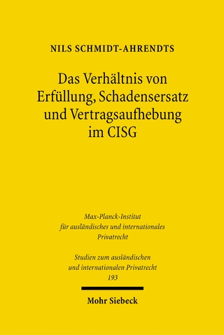 Das Verhältnis von Erfüllung, Schadensersatz und Vertragsaufhebung im CISG