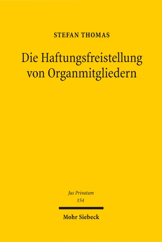 Die Haftungsfreistellung von Organmitgliedern