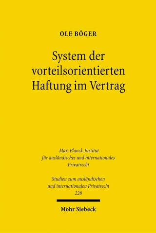 System der vorteilsorientierten Haftung im Vertrag