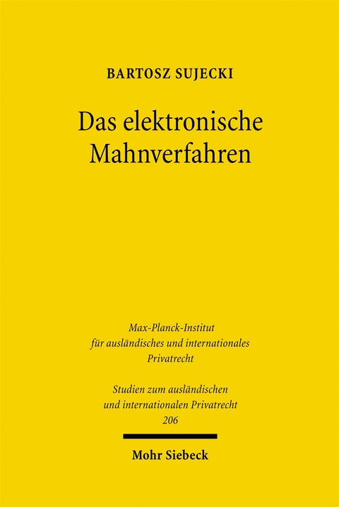 Das elektronische Mahnverfahren - Bartosz Sujecki