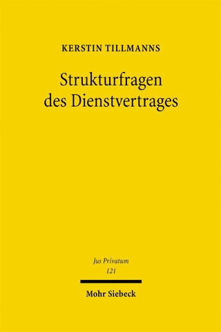 Strukturfragen des Dienstvertrages