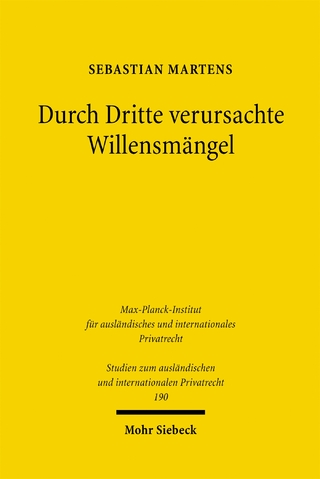 Durch Dritte verursachte Willensmängel